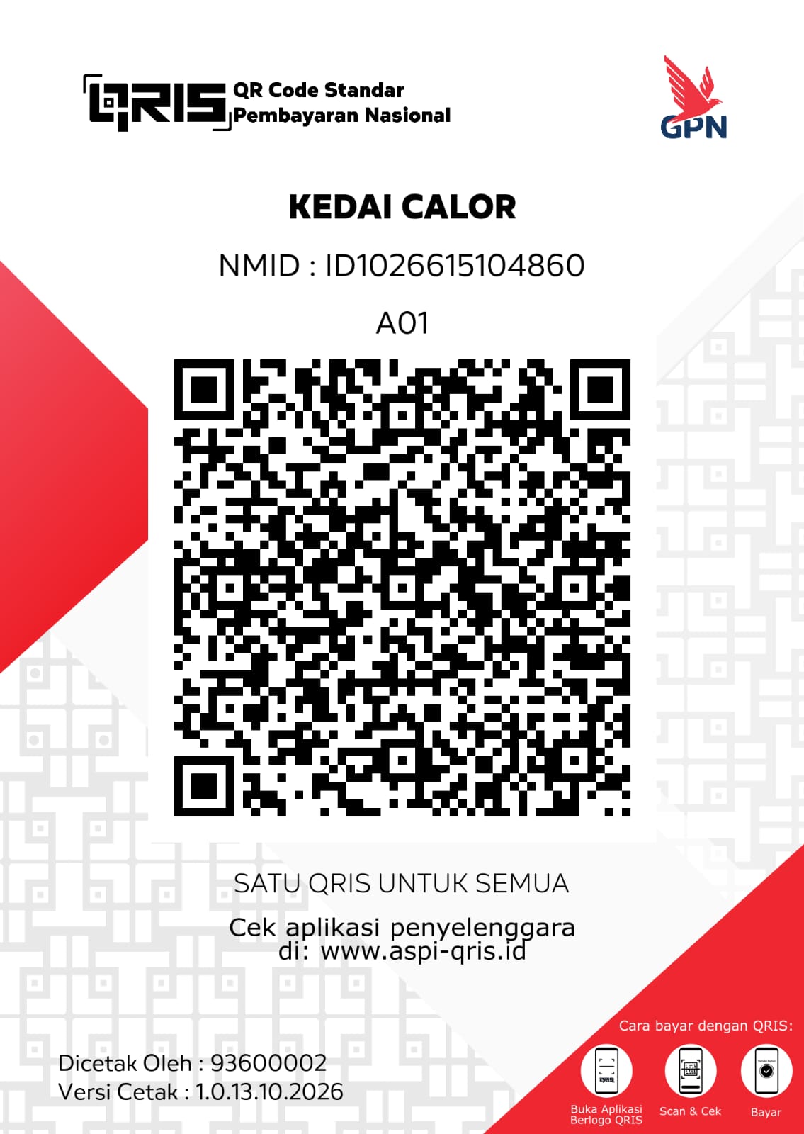 QRIS Kedai Calor